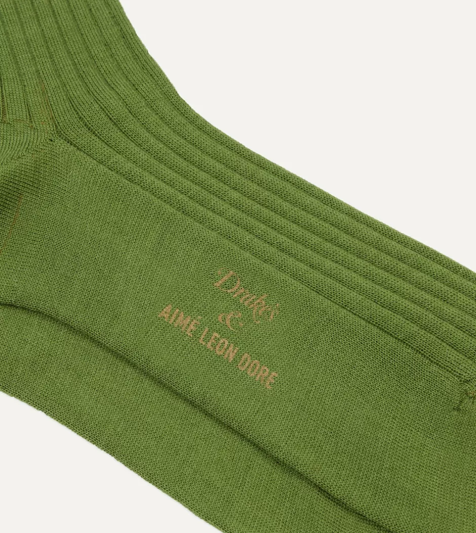 Drake's ALD / Green Dress Sock Sale