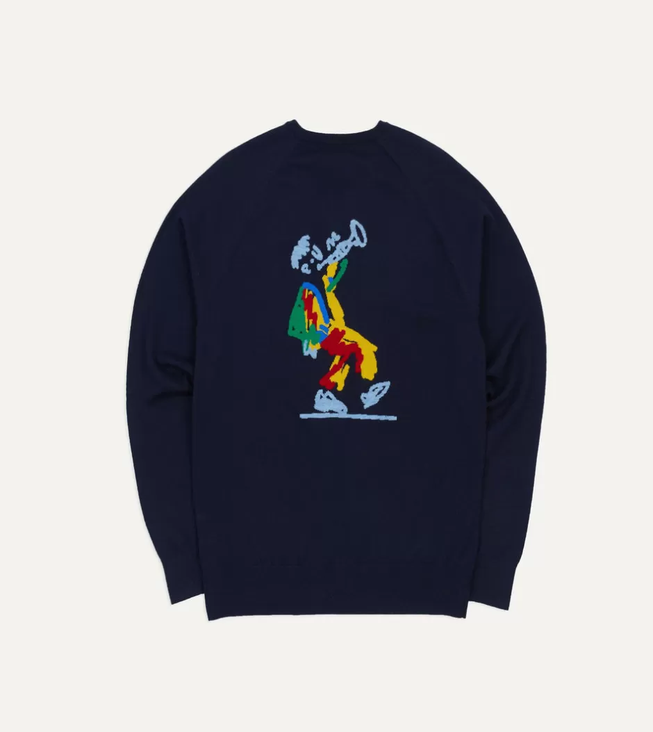 Drake's ALD / Intarsia Knit Sweater Fashion