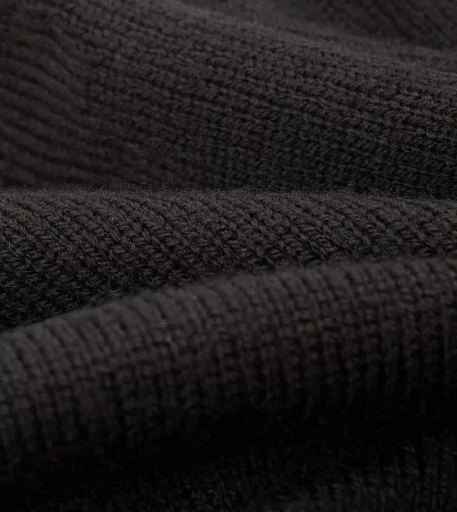 Drake's Merino Crew Neck Jumper Black Store