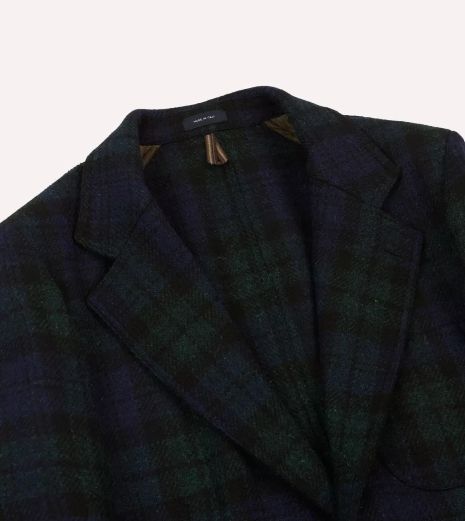 Drake's Blackwatch Harris Tweed Games Blazer Mk. VII Best Sale