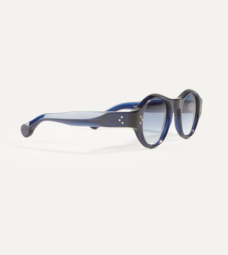 Drake's Blue Acetate Jules Sunglasses Outlet