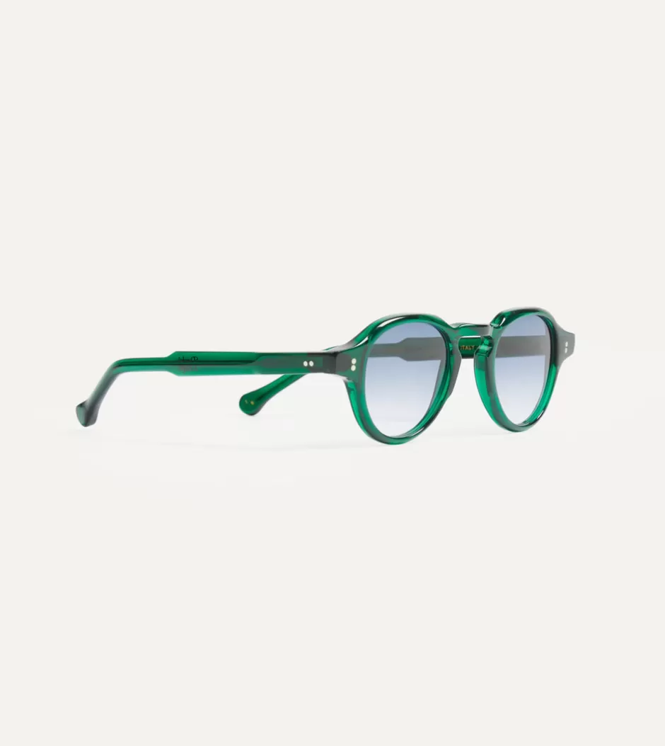 Drake's Bottle Green Acetate Blake Sunglasses Best Sale