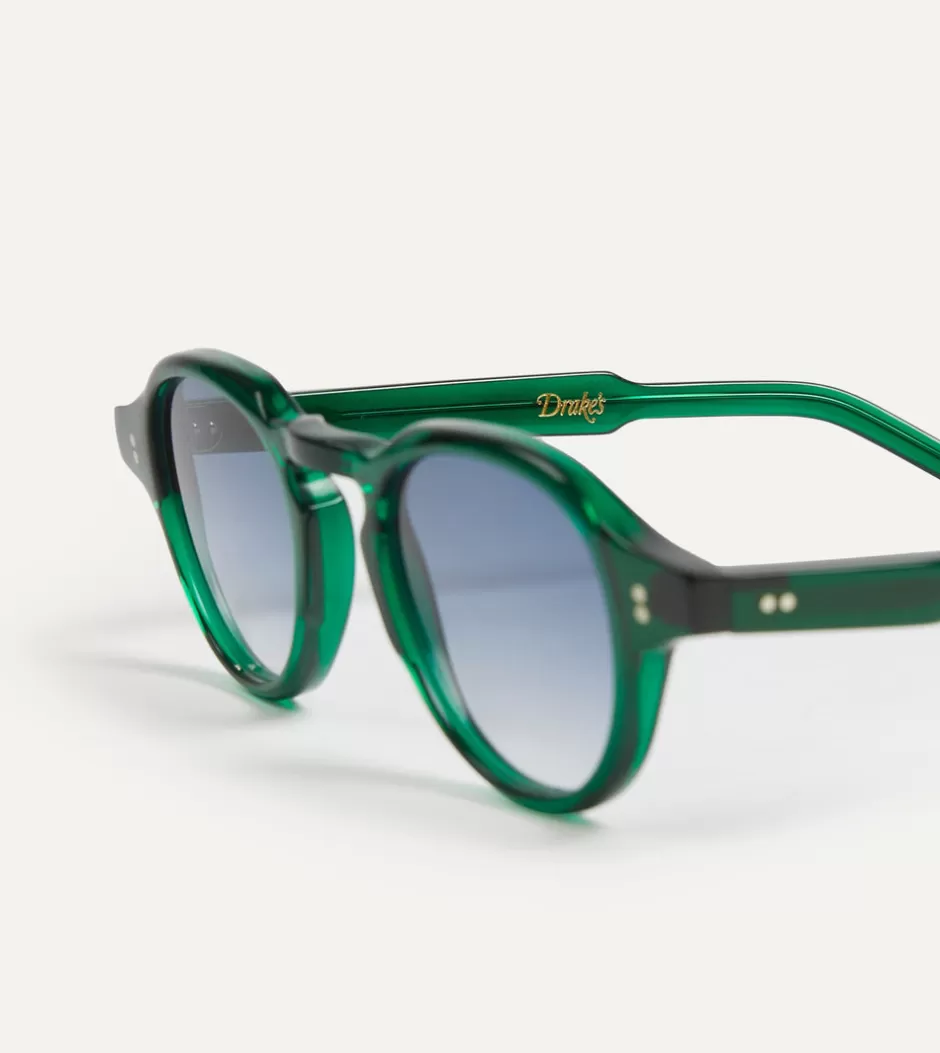 Drake's Bottle Green Acetate Blake Sunglasses Best Sale