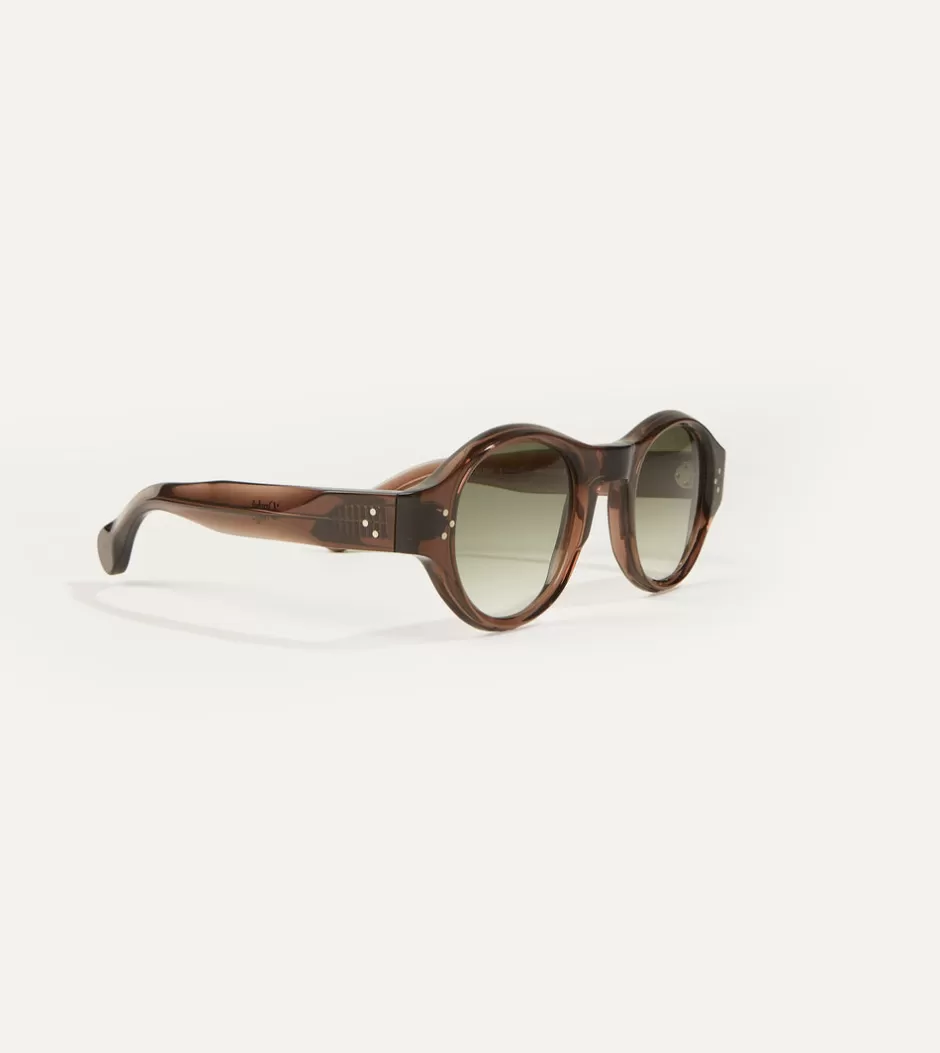 Drake's Brown Acetate Jules Sunglasses Outlet