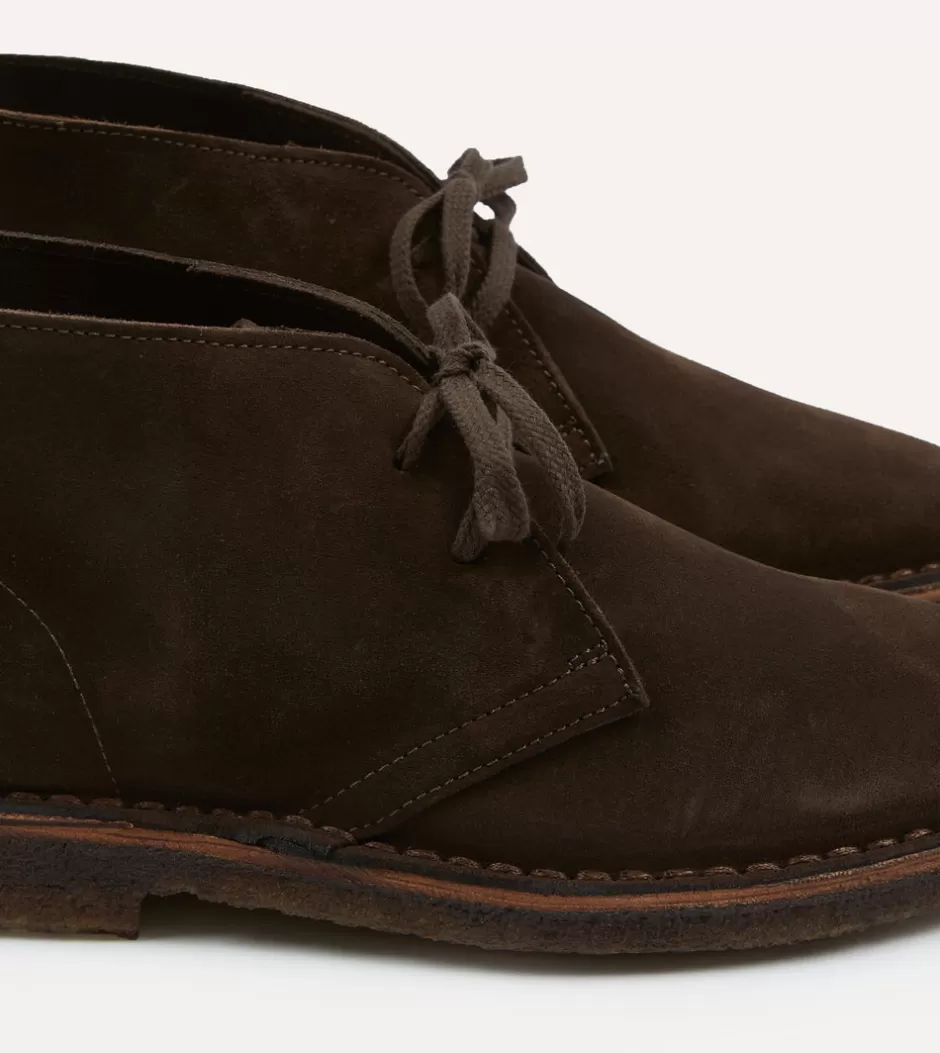 Drake's Clifford Desert Boot Suede Dark brown New