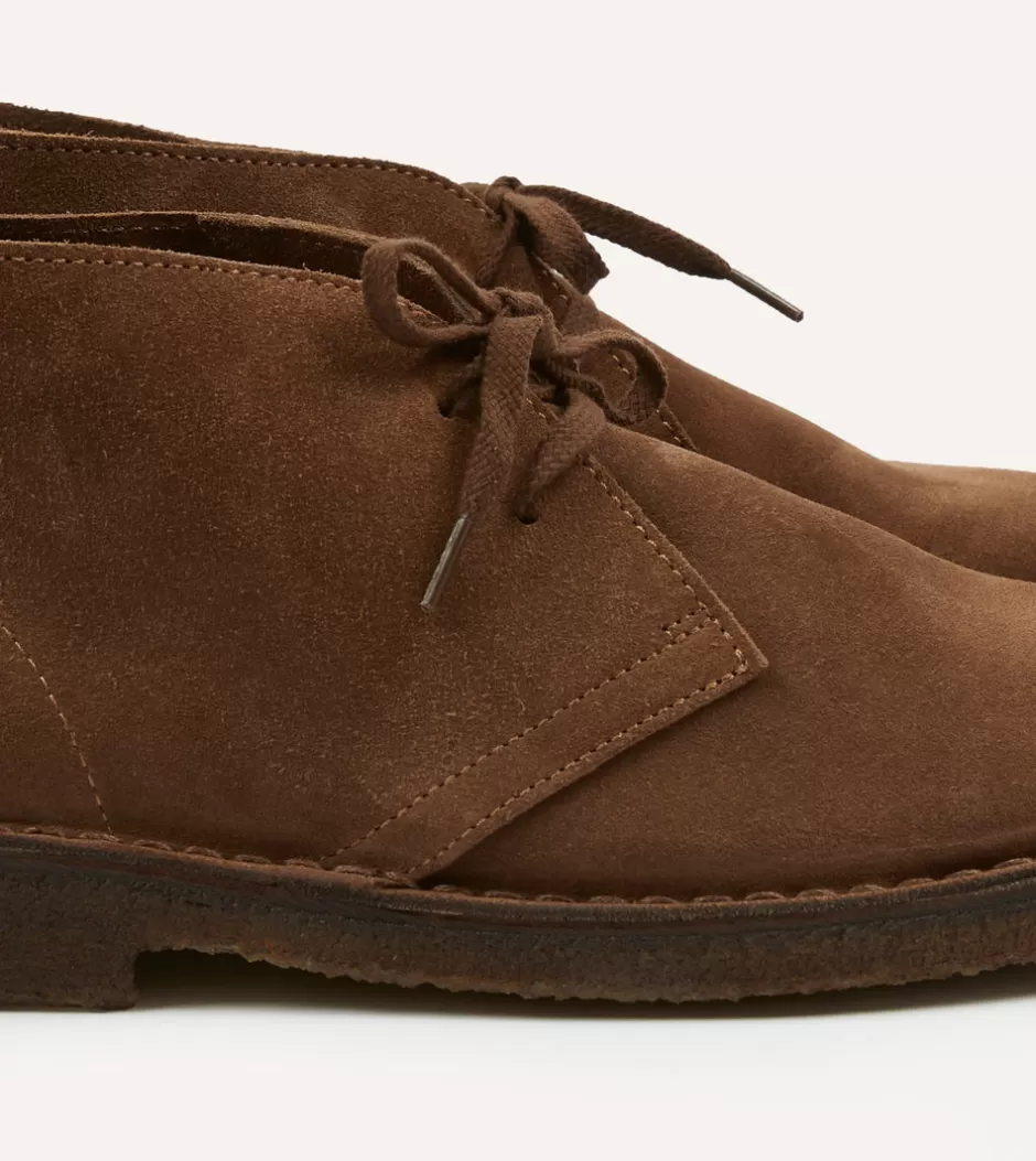 Drake's Clifford Desert Boot Suede Tobacco Best