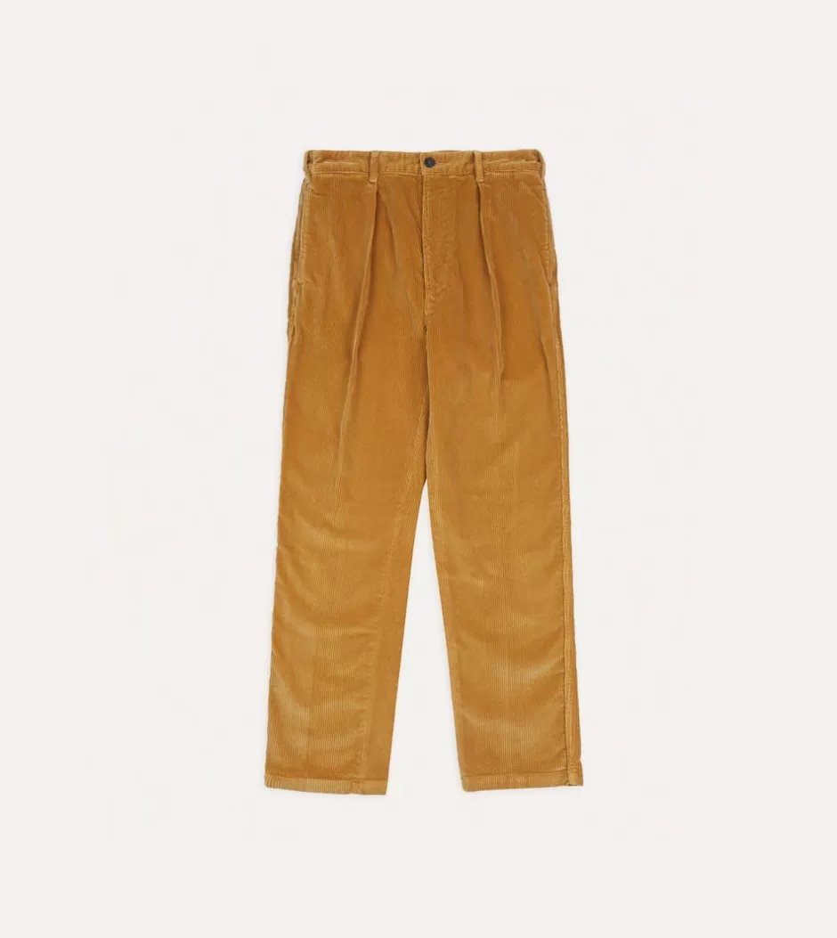 Drake's Cotton Corduroy Games Trousers Corn Outlet