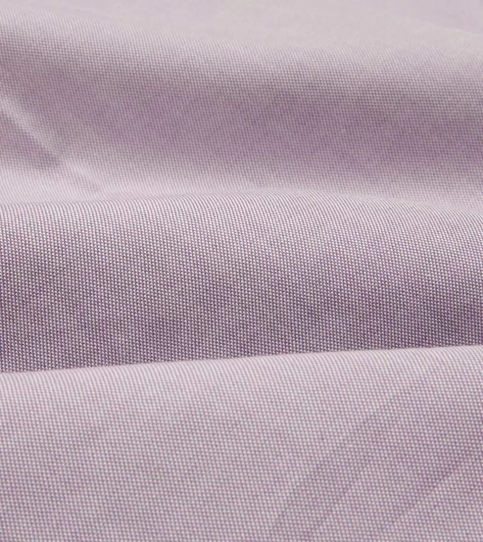 Drake's Pinpoint Oxford Cotton Cloth Button-Down Shirt Lilac Store