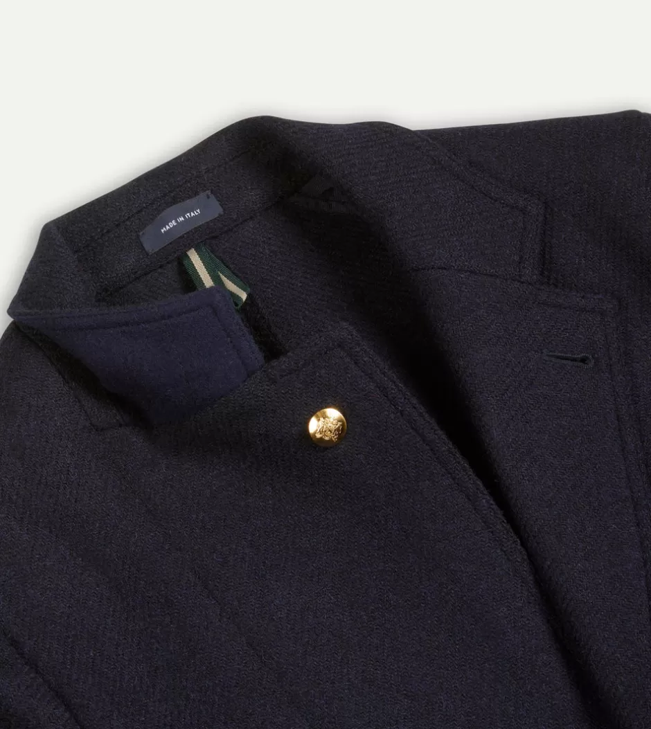 Drake's Navy Harris Tweed Games Blazer Mk. VII New