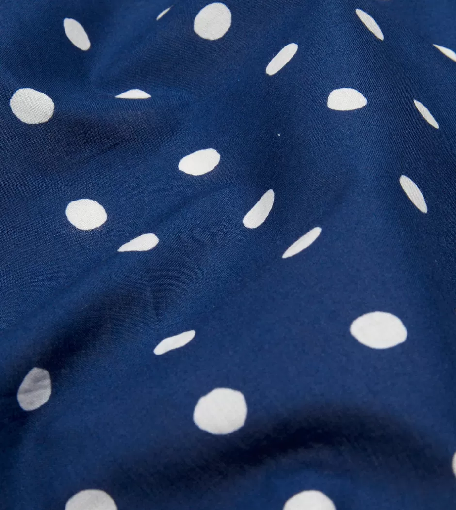 Drake's Navy Polka Dot Print Bandana Online