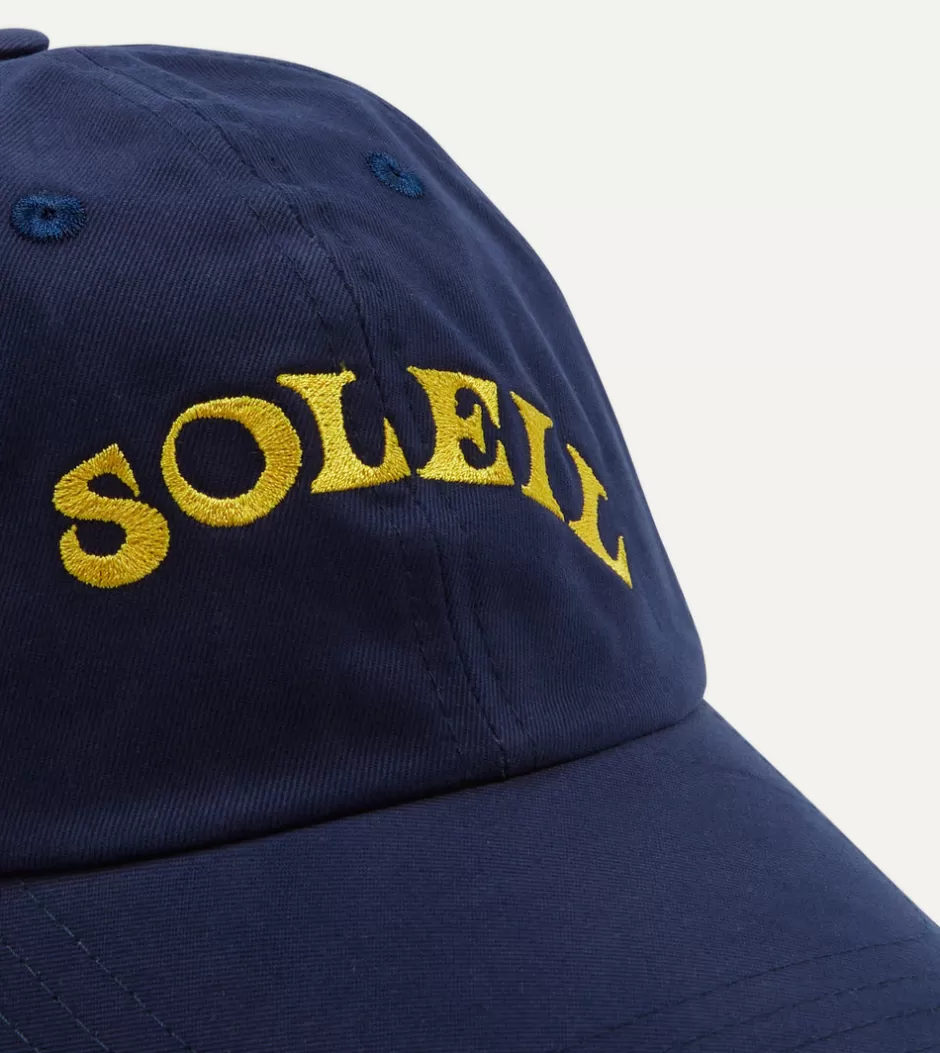 Drake's Soleil Cotton Twill Baseball Cap Navy Outlet