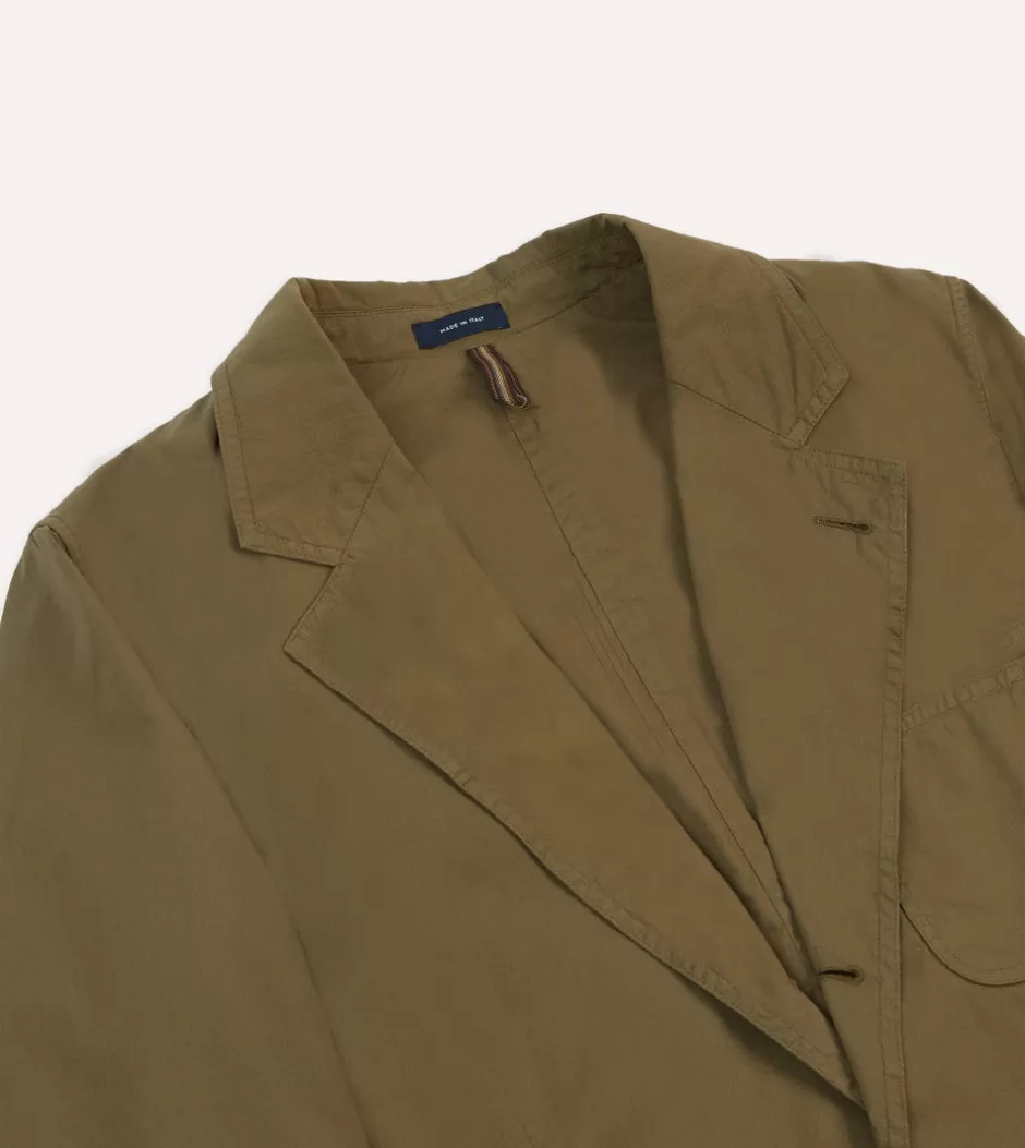 Drake's Olive Ripstop Cotton Games Blazer Mk. VIII Discount