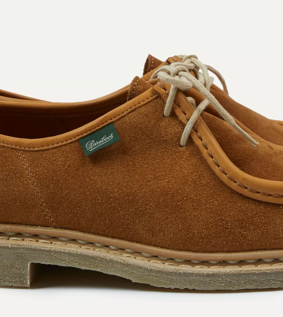 Drake's Paraboot Micka Whiskey Suede Derby Shoe Cheap