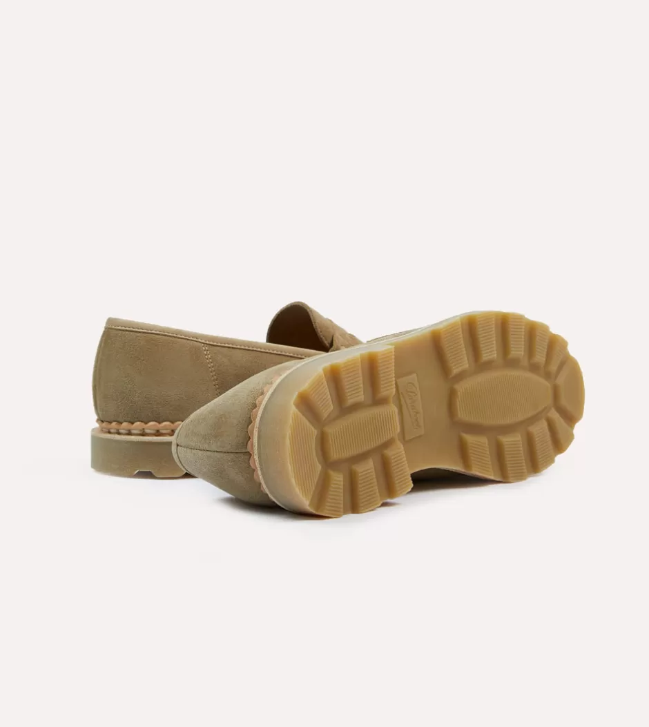 Drake's Paraboot Nantes Sand Suede Loafer Sale