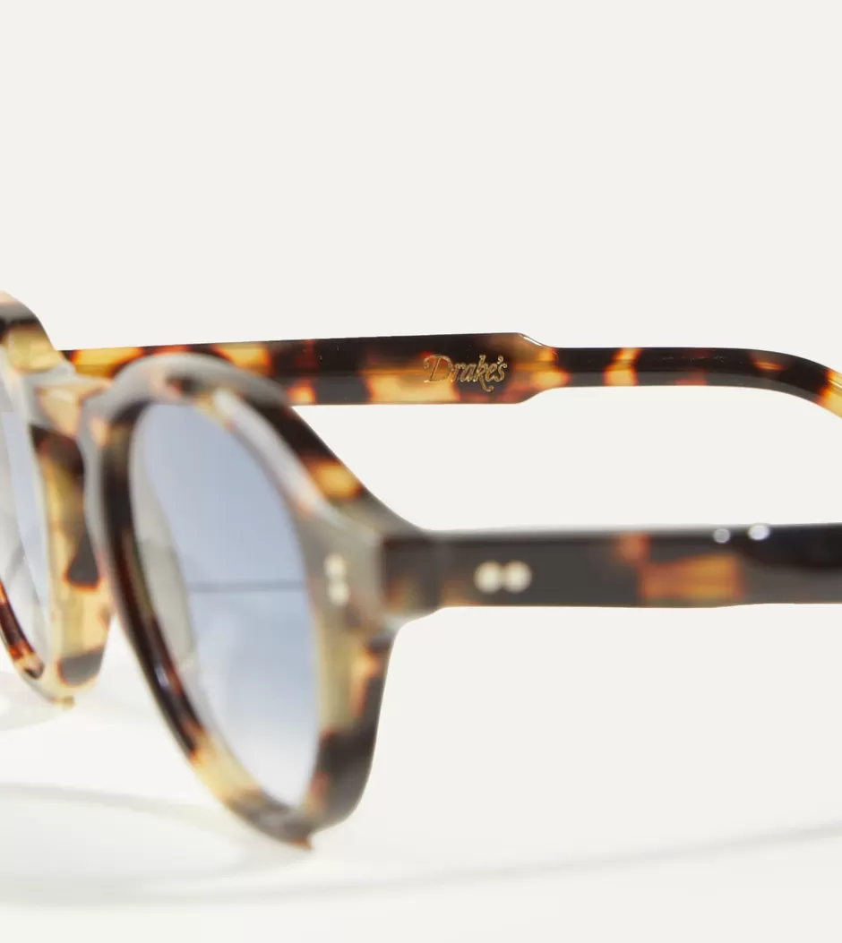 Drake's Tortoise Acetate Blake Sunglasses Fashion