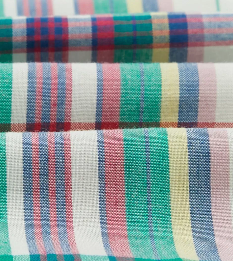 Drake's White, Purple And Green Madras Check Cotton Button-Down Shirt Clearance